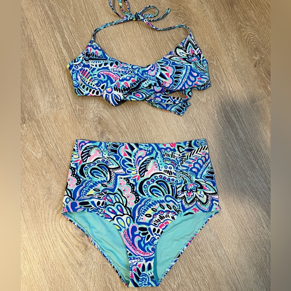 Adorable wrap high rise bikini